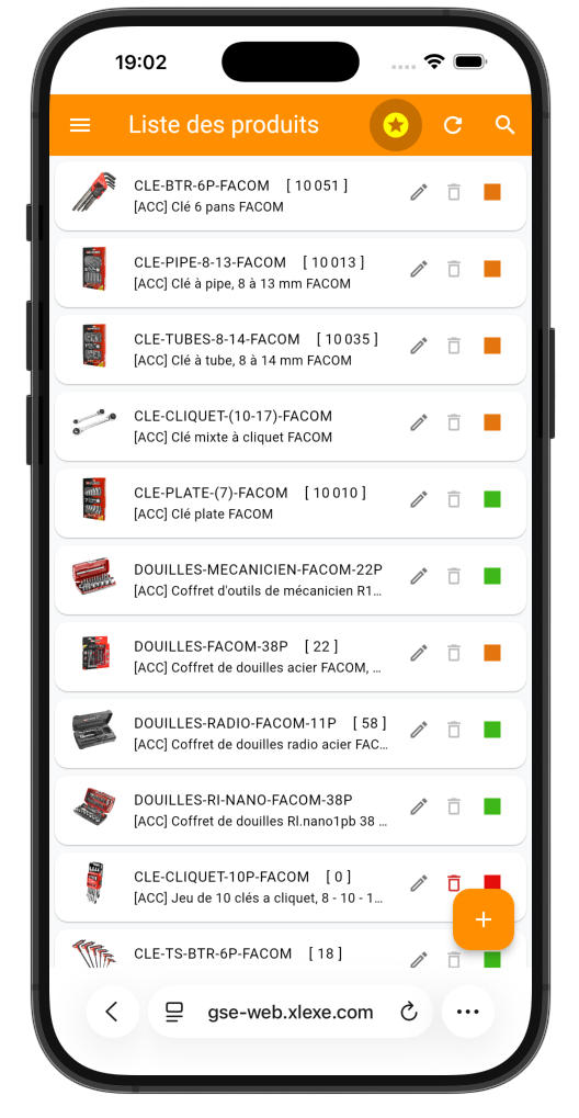 GSE-Web version Smartphone